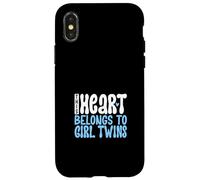 Amo le mie figlie gemelle Custodia per iPhone X/XS