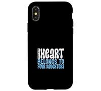 Amo le mie quattro figlie Custodia per iPhone X/XS