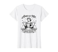 Amo Le Mie Ragazze Capre Caprette Animali Fattoria Maglietta