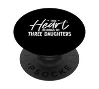 Amo le mie tre figlie PopSockets PopGrip Adesivo