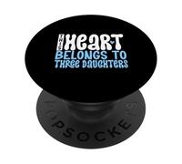 Amo le mie tre figlie PopSockets PopGrip Adesivo