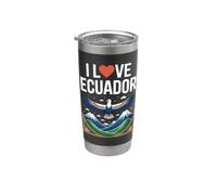 Amo le montagne delle Ande dell'Ecuador Bicchiere termico in acciaio inox doppia parete