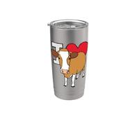 Amo le mucche Bicchiere termico in acciaio inox doppia parete
