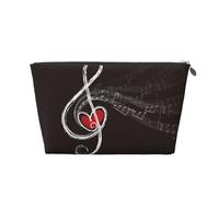 Amo le note musicali, Borsa da toilette Borsa per trucco Borsa per cosmetici Borsa da toilette da viaggio portatile