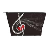 Amo le note musicali, Borsa da toilette Borsa per trucco Borsa per cosmetici Borsa da toilette da viaggio portatile