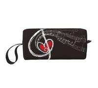 Amo le note musicali, Borsa per il trucco Borsa per cosmetici Borsa da toilette da viaggio portatile Borsa per trucco Organizer