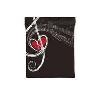 Amo le note musicali, Spremere il portafoglio superiore da donna Borsa portaoggetti Piccola portamonete Portamonete