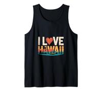 Amo Le Onde dell'Oceano con Le Palme delle Hawaii Canotta