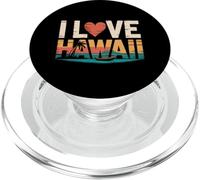 Amo le onde dell'oceano con le palme delle Hawaii PopSockets PopGrip per MagSafe