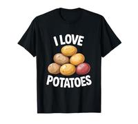 Amo Le Patate Fun Food Expression Maglietta