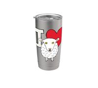 Amo le pecore Bicchiere termico in acciaio inox doppia parete