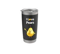 Amo le pere Bicchiere termico in acciaio inox doppia parete