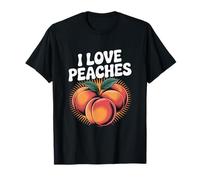 Amo le pesche Delizia per gli amanti della frutta succosa Maglietta