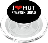 Amo le ragazze finlandesi calde - Finlandia Helsinki Tampere Oulu PopSockets PopGrip per MagSafe