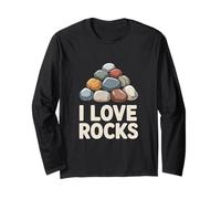Amo Le Rocce, Design per Appassionati di Geologia Maglia a Manica