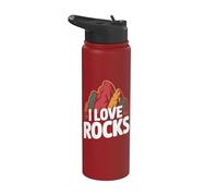 Amo le rocce Geological Mountains Amante Stainless Steel Insulated Water Bottle