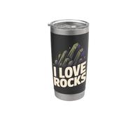 Amo le rocce Geological Passion Design Bicchiere termico in acciaio inox doppia parete
