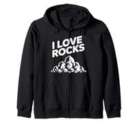 Amo Le Rocce Geology Rock Entusiast Design Felpa con Cappuccio