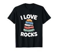 Amo Le Rocce Natura Geologia Appassionato Maglietta