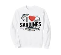 Amo Le sarde, Pesce, Frutti di Mare Felpa