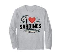 Amo Le sarde, Pesce, Frutti di Mare Maglia a Manica