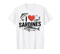 Amo Le sarde, Pesce, Frutti di Mare Maglietta
