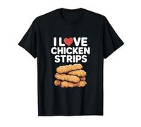 Amo le strisce di pollo, delizia per gli amanti del cibo Maglietta
