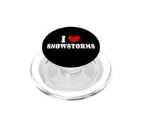 Amo le tempeste di neve, amo la neve, amo le tempeste di neve PopSockets PopGrip per MagSafe