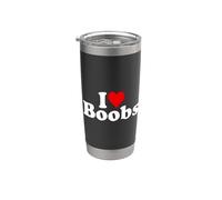 AMO LE TETTE A CUORE Bicchiere termico in acciaio inox doppia parete