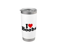 AMO LE TETTE A CUORE Bicchiere termico in acciaio inox doppia parete