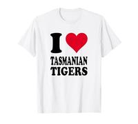 Amo Le tigri della Tasmania Maglietta