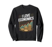 Amo l'economia Appassionato della crescita finanziaria Felpa