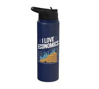 Amo l'economia Passione per la conoscenza Stainless Steel Insulated Water Bottle