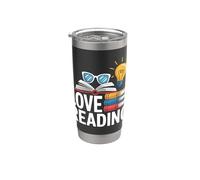 Amo leggere Biblioteca bibliofila per amanti dei libri Bicchiere termico in acciaio inox doppia parete