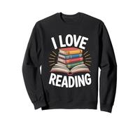 Amo Leggere Gli Appassionati di Libri Felpa