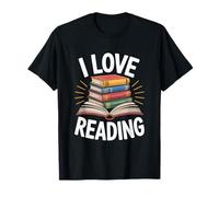 Amo Leggere Gli Appassionati di Libri Maglietta