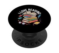 Amo leggere gli appassionati di topi di biblioteca PopSockets PopGrip Adesivo