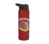Amo leggere Libri Stack Letteratura Amante Stainless Steel Insulated Water Bottle