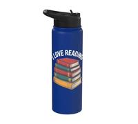 Amo leggere Libri Stack Letteratura Amante Stainless Steel Insulated Water Bottle