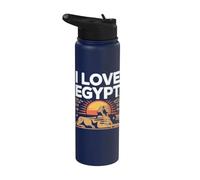 Amo l'Egitto Sphinx Sun Classic Heritage Stainless Steel Insulated Water Bottle