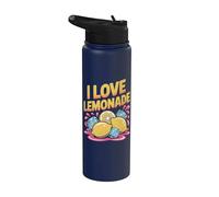 Amo Lemonade Bright Summer Fun Stainless Steel Insulated Water Bottle
