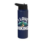 Amo l'escursionismo e l'avventura in montagna Stainless Steel Insulated Water Bottle