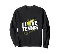 Amo l'espressione della passione dei fan del tennis Felpa
