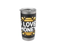 Amo l'espressione di Honey Entusiast Bicchiere termico in acciaio inox doppia parete