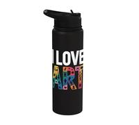 Amo l'espressione di un appassionato d'arte Stainless Steel Insulated Water Bottle