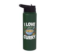 Amo l'espressione di un appassionato di curry Stainless Steel Insulated Water Bottle