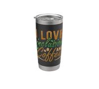 Amo l'inclusione e la consapevolezza dell'ansia del caffè Salute mentale Bicchiere termico in acciaio inox doppia parete