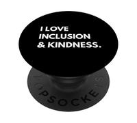 Amo l'inclusione e la gentilezza Sii un buon essere umano Amore gentile PopSockets PopGrip Adesivo
