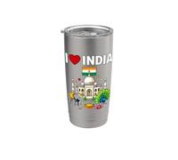 Amo l'India Bicchiere termico in acciaio inox doppia parete