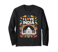 Amo l'India, monumento artistico del Taj Mahal Maglia a Manica